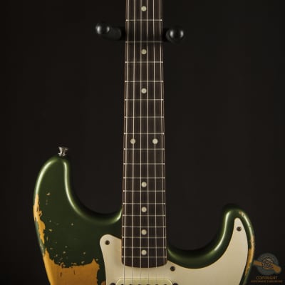 Fender Custom Olive Green Stratocaster Nitro Relic 1995 | Reverb