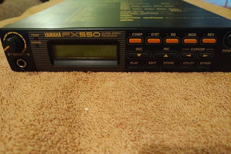 Yamaha FX550 Guitar Effects Processor 1990's Matte Black