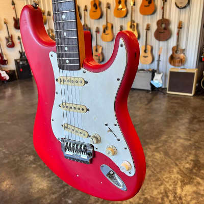 1987 MIJ Squier Stratocaster - Red image 9