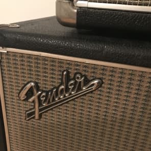 Fender Bassman 68 Amp + 2x15 Cab 1968 Silverface alutrim dripedge image 6
