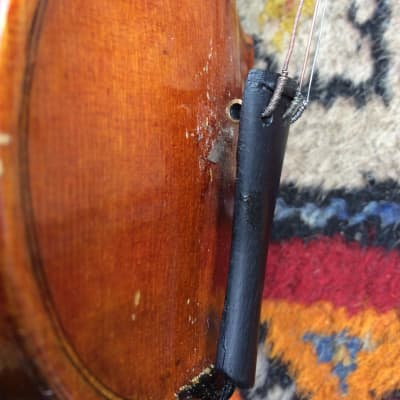Violin Super Small Playable 10 1/4 Inches Long 1/128?? Full Purfling with Bow and Case image 13