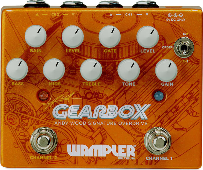 Wampler Gearbox Andy Wood Signature Dual Drive Pedal with Advanced Routing image 1