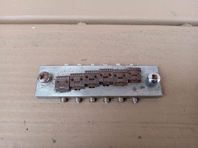 Vintage 1970's Hayman Electric Guitar Bridge w/ Screws! Rare, Reverb