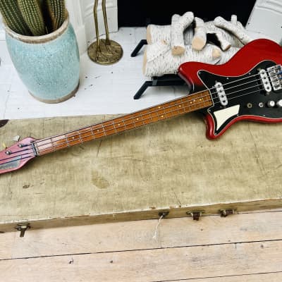 Circa 1961 Burns Sonic Bass Left Handed Lefty Rare Vintage Collector Lefthand w/ OHSC for sale