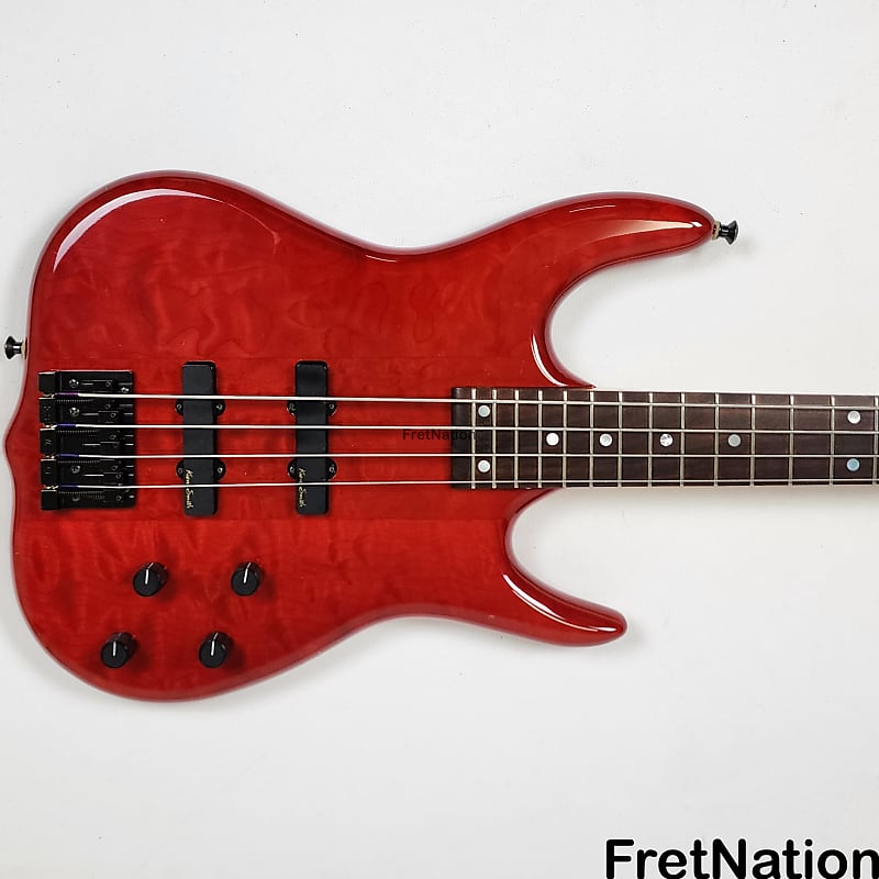 Ken Smith Bass Burner Custom 4-String Bass Candy Red w/ Case 8.60lbs  941237CR4