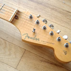 2000 Fender Stratocaster Custom Shop 1956 Closet Classic Relic Guitar Fiesta Red w/ Original Case image 4