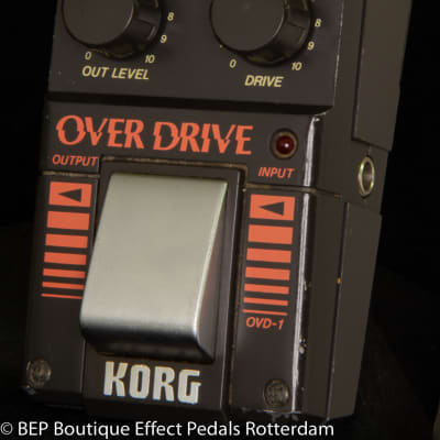 Korg OVD-1 Overdrive 1984 s/n 004868 with rare JRC4558DV op amp Japan image 5