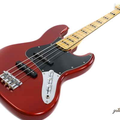 Squier Vintage Modified Jazz Bass '70s - Candy Apple Red | Reverb