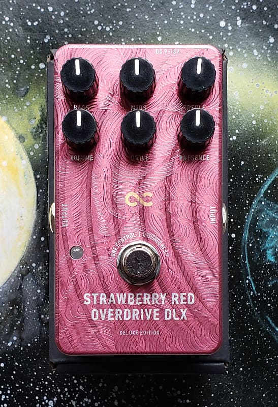 One Control Strawberry Red DLX Overdrive, Mint, Designed in Sweden, FREE N'  FAST SHIPPING!