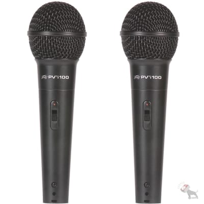 Peavey Twin Pack PV i100 Handheld Neodymium Dynamic Cardioid Microphones image 2