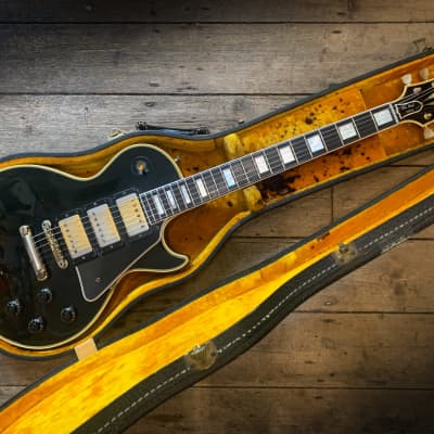 1958 Gibson Les Paul Custom, Ebony Black & Original Hard shell case image 19