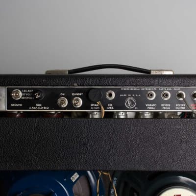 Fender  Vibrolux Reverb Owned and Used by Alex Skolnick Tube Amplifier (1968), ser. #A-11396. image 6