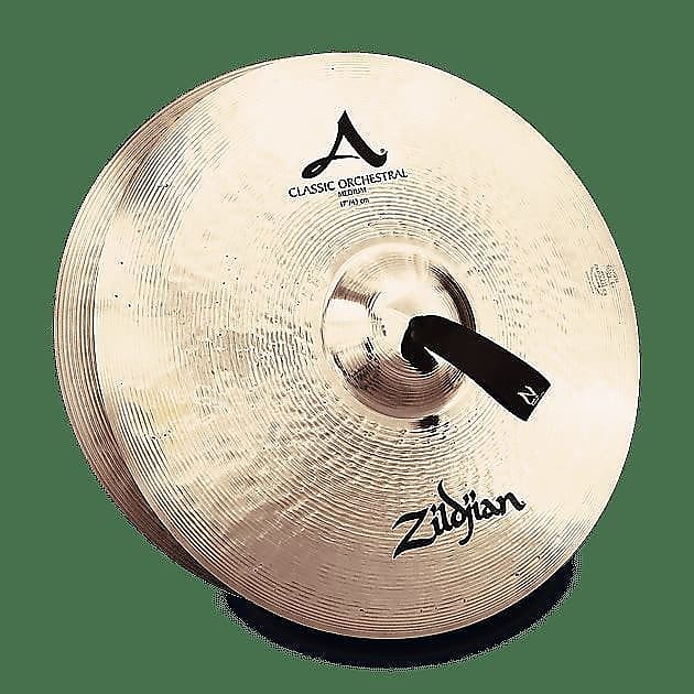 Zildjian A0781 17" A Zildjian Classic Orchestral Selection Medium Hand Crash Cymbals (Pair) image 1