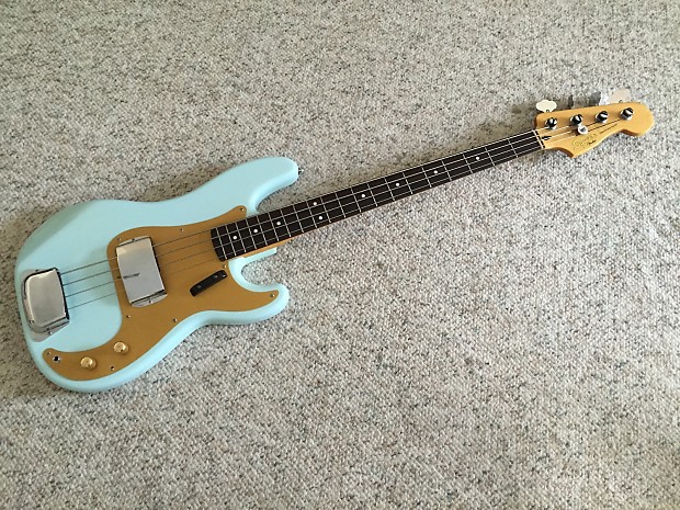 Squier 60's Classic Vibe Precision Bass Sonic Blue Pimped Out!