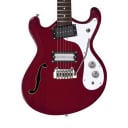 Danelectro 66BT Electric Baritone Guitar Transparent Red