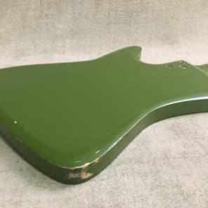 Vintage 1965 Airline Bighorn Green Solid Body Electric Guitar USA Made Kay + Original Gig Bag RARE image 18