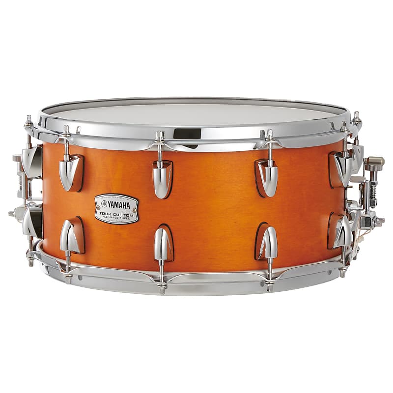 Yamaha Drums TMS-1465CRS Tour Custom 6.5" x 14"  Snare Drum, Caramel Satin image 1