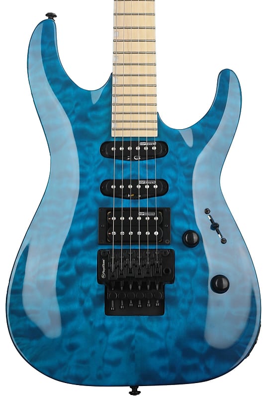 ESP LTD MH-203QM - See Thru Blue (LMH203QMSTBd5) | Reverb