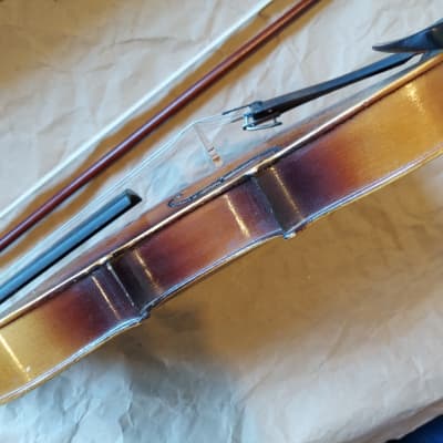 Karl Beck Stradivarius size 4/4 violin, Germany, Vintage, Lacquered Wood image 9