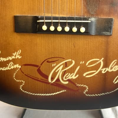 Red Foley "Smooth Trailin'" serial F-41 cowboy guitar 1941 Sunburst image 7