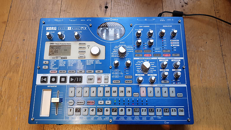 Korg Electribe EMX-1 Blue SD with Mods | Reverb