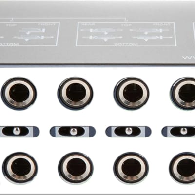 2 x blank front panel labels stickers for patchbay Samson S patch plus image 2