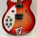 Rickenbacker 360 Left Handed Electric Guitar Fire Glo Deluxe Thinline, Semi-Acoustic Hollow Body W/Case