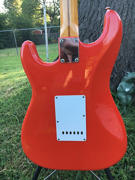 Tokai AST-56 Mid 80's Beautiful Fiesta Red with Flamey V Tokai AST-56 Mid 80's Beautiful Fiesta Red with Flamey V