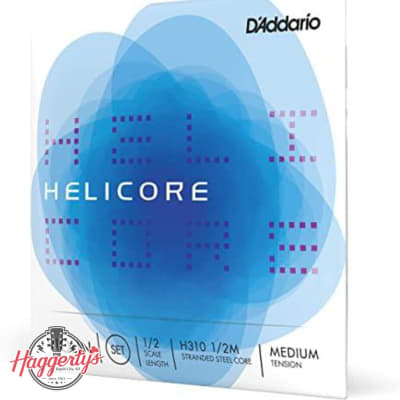 D'Addario Helicore 1/2 Violin String Set - Medium Tension - H310 1/2M image 1