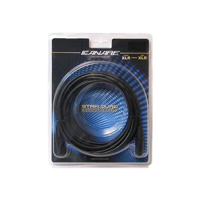 Canare MC05F Star Quad XLR To XLR Microphone Cable - 5 Foot Packaged image 1
