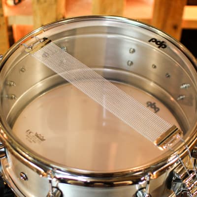 PDP 6.5x14 Concept Dual-beaded Brushed Aluminum Snare Drum - PDSN6514NBAC image 6