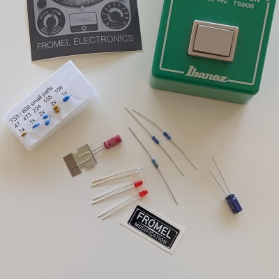 Ibanez TS808 Tube Screamer 2004 - Present - Green - with uninstalled Fromel Mod Kit image 8
