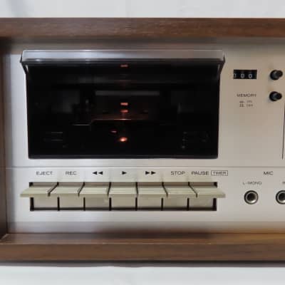 Vintage Teac A-150 Stereo Cassette Tape Deck In Wood Case With Owners Manual image 5