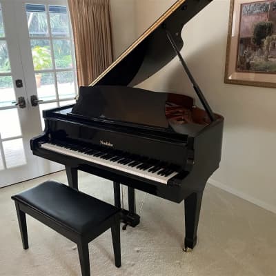 Nordiska 5' glossy black baby Grand Piano image 2