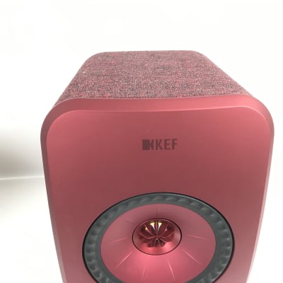 KEF LSX Wireless Speaker Music System (Pair) Red image 3
