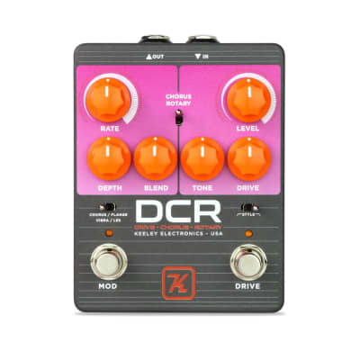 New Keeley DCR Drive Chorus Rotary Guitar Effects Pedal