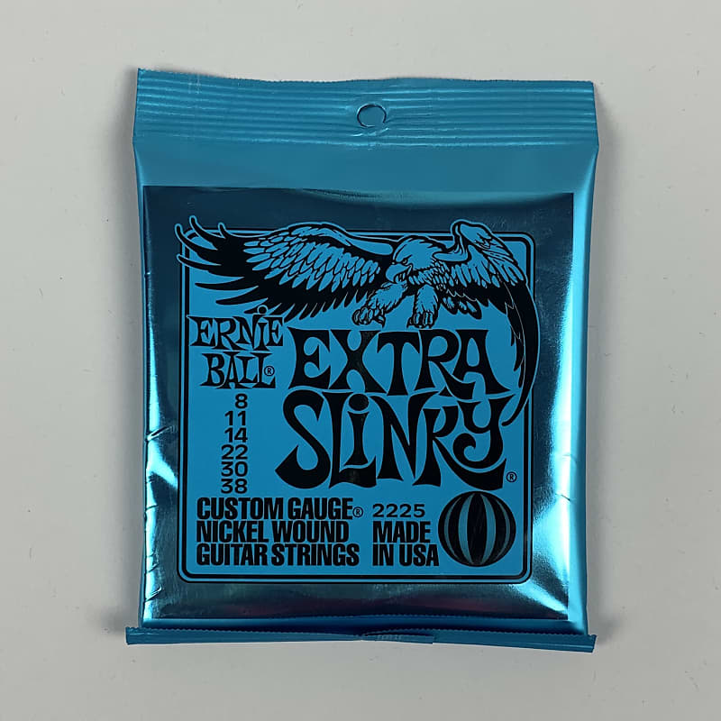 Ernie Ball Extra Slinky Nickel Wound Electric Guitar Strings, 8-38 image 1