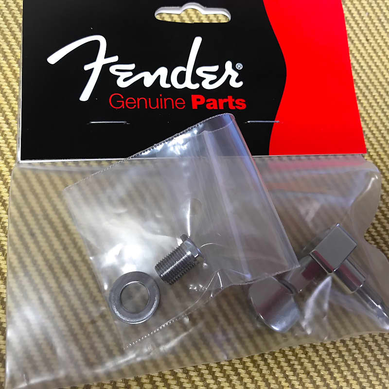 007-3119-000 Fender 2 Pin Mount Chrome Logo Left-Handed Lefty Strat/Tele Strandard Series Tun image 1