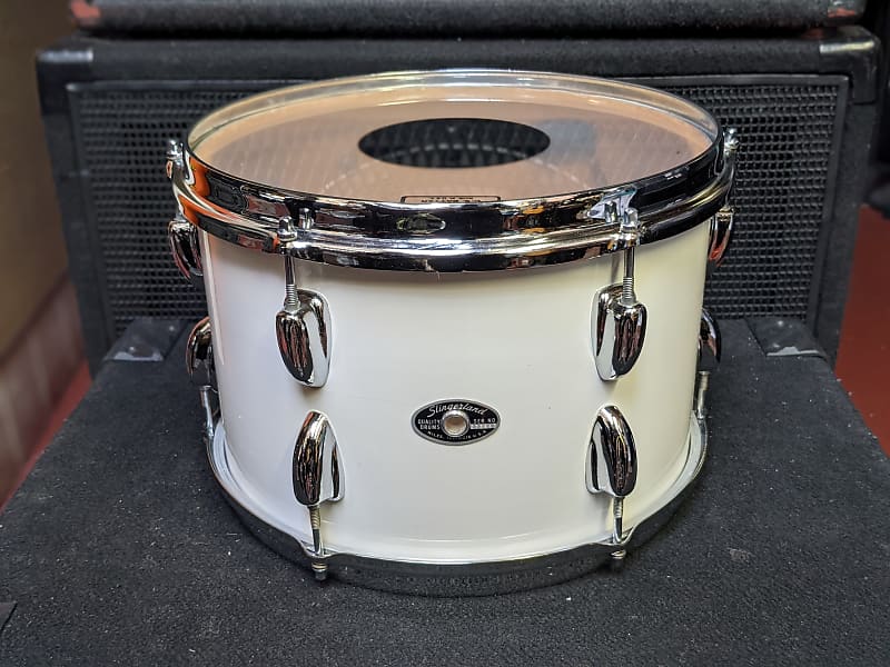 Closet Find! 1970s Slingerland White Wrap 8 x 12" Tom - Near New Condition! - Sounds Great! image 1