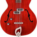 Guild Starfire I Semi-Hollow Body Left-Handed Double-Cut Bass Guitar, Cherry Red