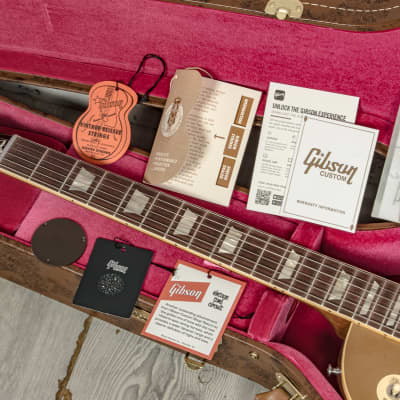 Gibson - Murphy Lab Custom Shop 1957 Les Paul Standard Reissue - Electric Guitar - Ultra Light Aged Double Gold - w/ Brown/Pink Lifton Reissue 5-Latch Case - x2303 USED image 15