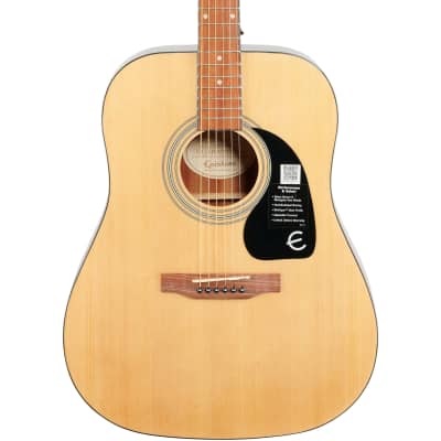 Epiphone FT-100 Acoustic Guitar Player Pack (with Gig Bag), Natural image 1