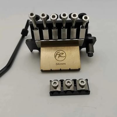 2 Sets Locking Nut Clamps With Screws Electric Guitar For Tremolo