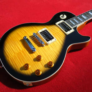 Sunburst LP Style w/Seymour Duncan P/Us & Jimmy Page Wiring - Hard Shell Case Included! image 4