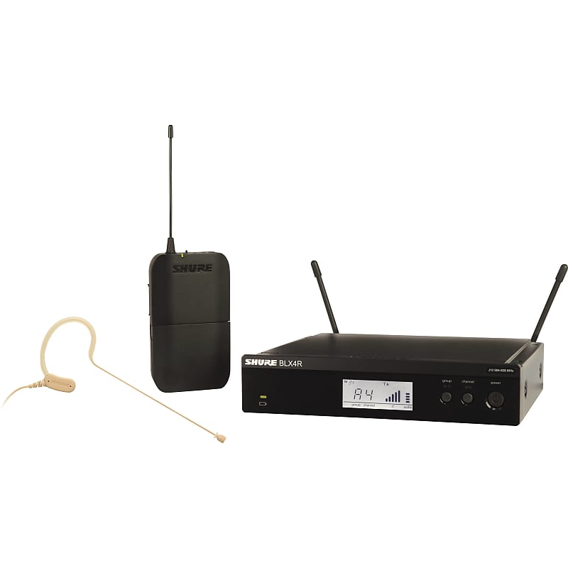 Shure BLX14R/MX53-H9 Headworn Wireless System with MX153 Mic - H9: 512 - 542 MHz image 1