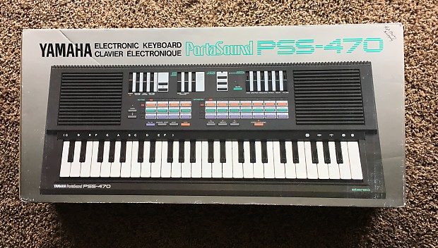 Vintage 1980's Yamaha Portasound PSS-470 Synthesizer