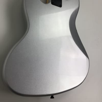 Haze 4-String Electric Bass Guitar, Silver, Free Bag ,Tuner,3 Picks.|HSJB19580MSBH| image 10