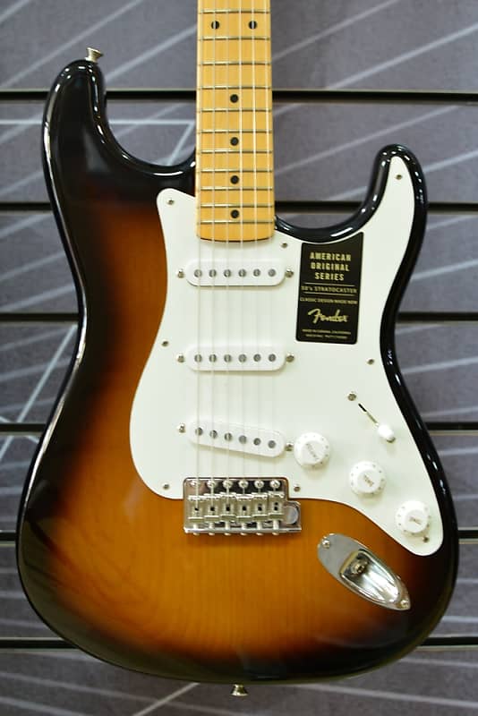 Sunburst　Vintage　Original　Stratocaster　Stock　Reverb　'50s　B　2-Colour　Hard　Incl　Case　Fender　American