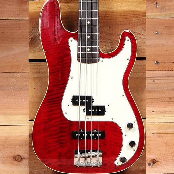 FENDER 2006 AERODYNE PRECISION BASS Flame Maple Top Red Foto FMT