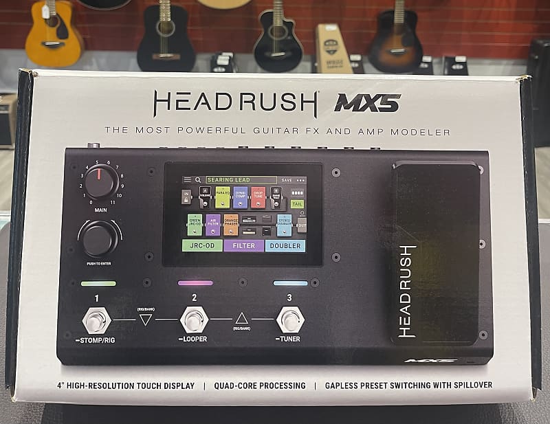 Headrush MX5 MultiCore Amp and Effects Modeler Pedal Black Reverb